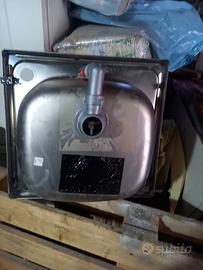 vaschetta lavello acciaio inox 43x47 