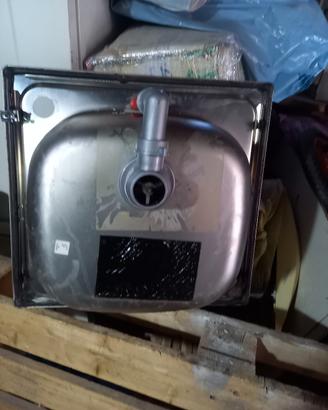 vaschetta lavello acciaio inox 43x47 