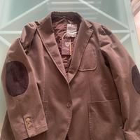 Giacca uomo marrone con toppe