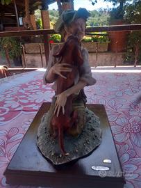 Statuina Giuseppe Armani originale "Ragazzo con Ca
