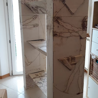 Libreria Leonardo in cartone + porta CD/DVD