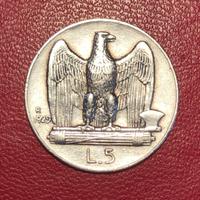 Moneta d'argento da 5 Lire "Aquilotto" 1929