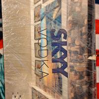 insegna a specchio luminosa Skyy vodka