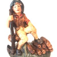 Presepe 10 cm pastore boscaiolo CARTAPESTA