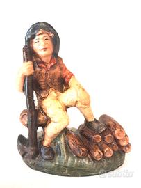 Presepe 10 cm pastore boscaiolo CARTAPESTA