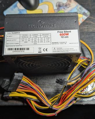 Alimentatore PC Tecnoware Free Silent 650W