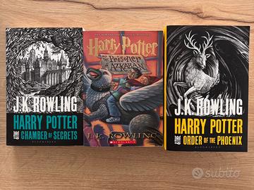 Set di 3 libri HARRY POTTER in lingua originale