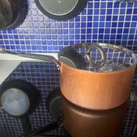 Agnelli Copper 3 casseruola 20 cm + coperchio