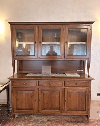 Credenza con vetrina stile arte povera
