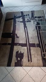 Tappeto shaggy motivo astratto