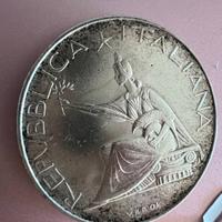 Rara moneta argento 835/1000 da 500 Lire