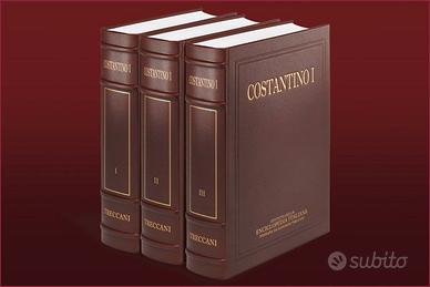 COSTANTINO I - Ed. lusso Treccani con monete