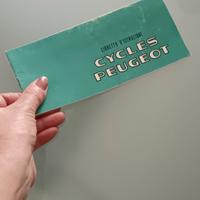libretto vintage Cycles Peugeot 