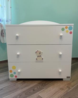 Cassettone per cameretta neonato 
