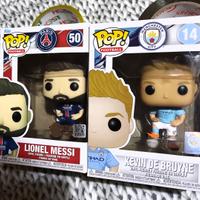 Lotto funko pop lionel messi e de bruyne