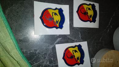 3 logo adesivo vintage Abarth 
