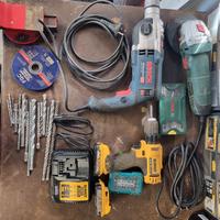 trapano bosch, flessibile bosch, avvitatore dewalt