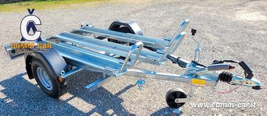 CARRELLO RIMORCHIO PORTAMOTO CRESCI TM6 CON RAMPA 