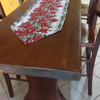 Isola in noce legno massello.