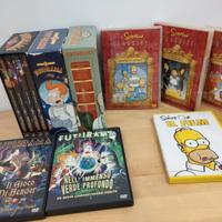 DVD Futurama e Simpson - cofanetti e film origina