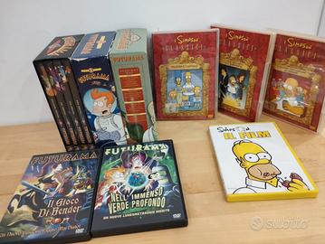 DVD Futurama e Simpson - cofanetti e film origina