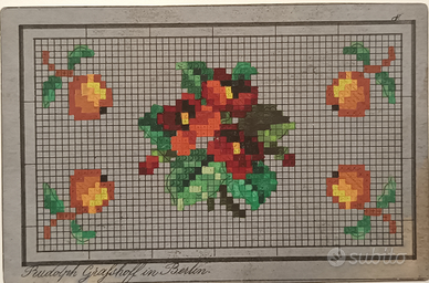 Antico cartamodello per ricamo