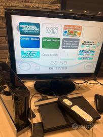 Nintendo Wii nera +  Mario/Wii Party – lotto