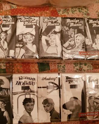 Fazzoletti audrey hepburn e marilyn monroe e puffi