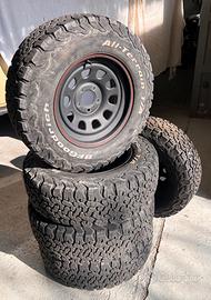 5 Cerchi Daytona 16X7 ET0 + Gomme BFGoodrich 235/7