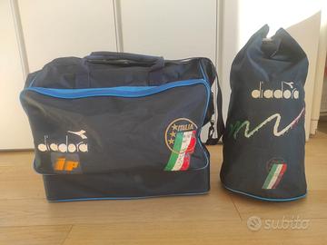 Set Vintage Italia '90 Diadora - Borsone + Sacca