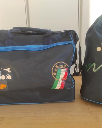 Set Vintage Italia '90 Diadora - Borsone + Sacca