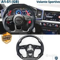 VOLANTE Sportivo Per Audi A1 GB Carbonio e Pelle