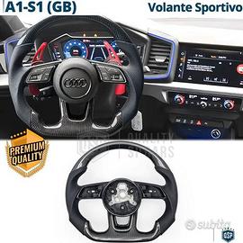 VOLANTE Sportivo Per Audi A1 GB Carbonio e Pelle