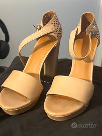 Scarpe tacco Marc By Marc Jacobs pelle nude 38