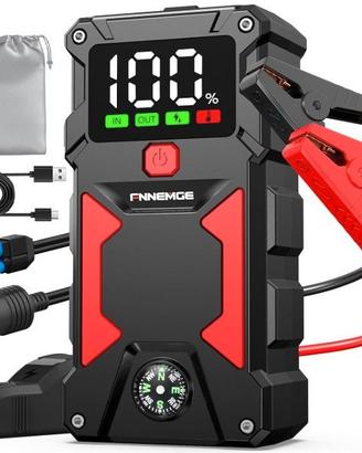 FNNEMGE Avviatore Batteria Auto, 5000A 24800mAh 