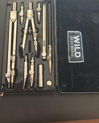 set da disegno Compassi vintage Wild Heerbrugg 