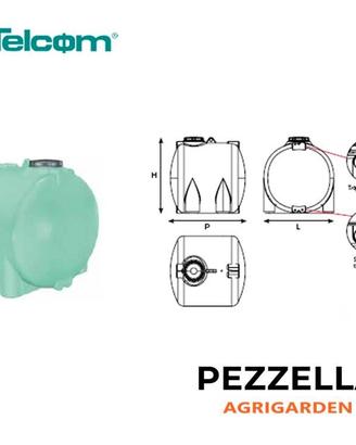 SERBATOIO ORIZZONTALE 300LT