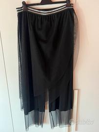 Pantalone curvi con tulle
