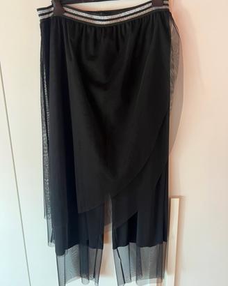 Pantalone curvi con tulle