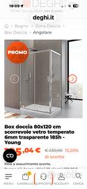 Box doccia 80x120xh190