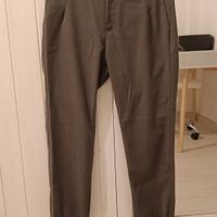 Malcom Chic Pantaloni Slim Fit Grigio Scuro 46