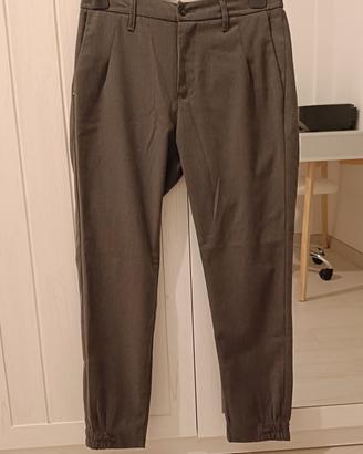 Malcom Chic Pantaloni Slim Fit Grigio Scuro 46
