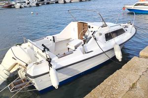 pilotina, barca, semicabinato