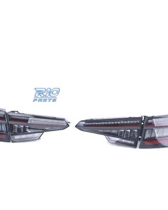 FANALI PER AUDI A4 S4 B9 8W SEDAN 15- LED NERO FUM