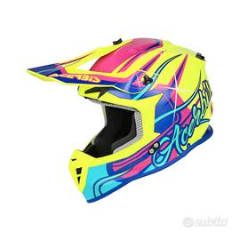 Casco Off Road Linear Acerbis giallo rosa