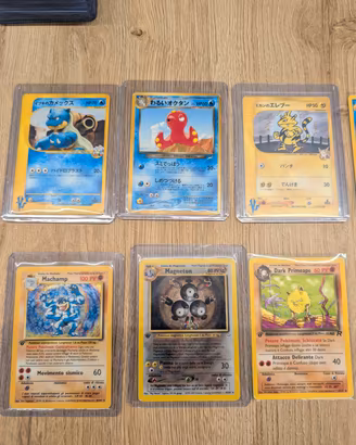 set 15 carte Pokemon vintage 1 Edizione VS/Wotc