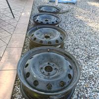 CERCHI IN FERRO FIAT 4F 6JX15 H2 - 500 - PANDA ECC