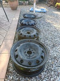 CERCHI IN FERRO FIAT 4F 6JX15 H2 - 500 - PANDA ECC