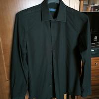 Camicia nera uomo L cotone