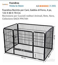 Recinto per animali in metallo